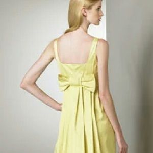 Red Valentino v neck back bow dress